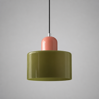 Retro Glass & Metal LED Pendant Light