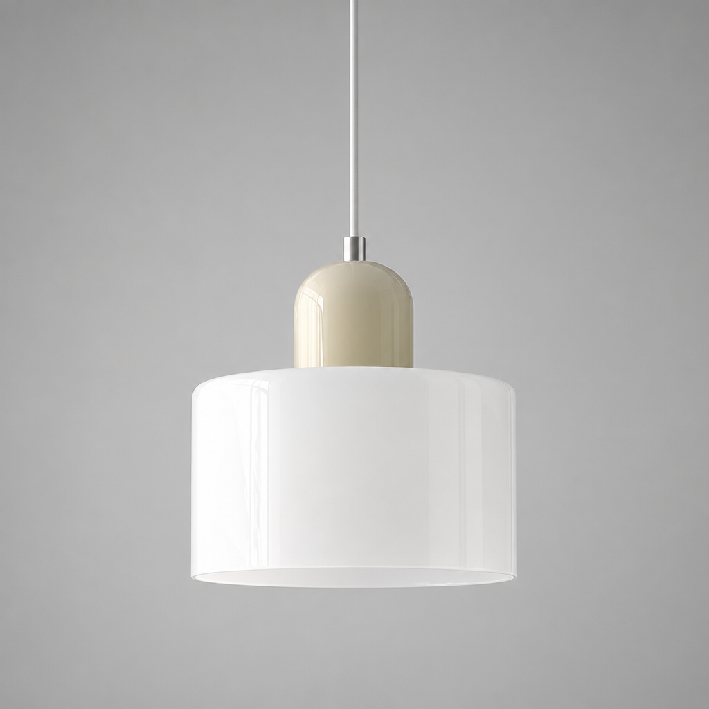 Retro Glass & Metal LED Pendant Light