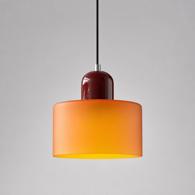 Retro Glass & Metal LED Pendant Light