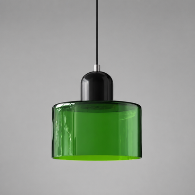 Retro Glass & Metal LED Pendant Light