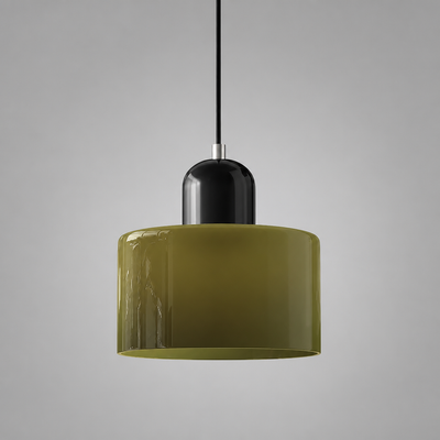 Retro Glass & Metal LED Pendant Light