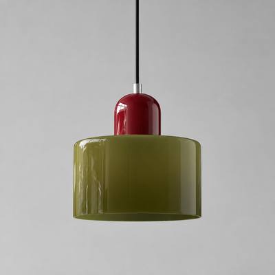 Retro Glass & Metal LED Pendant Light