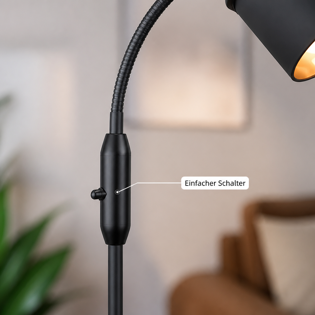 Retro Gold Arc Floor Lamp