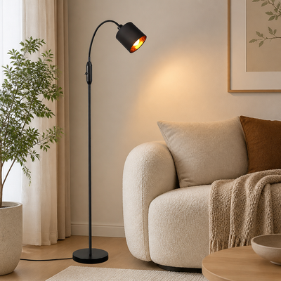 Retro Gold Arc Floor Lamp