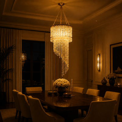 Retro Golden Waterdrop String Lights