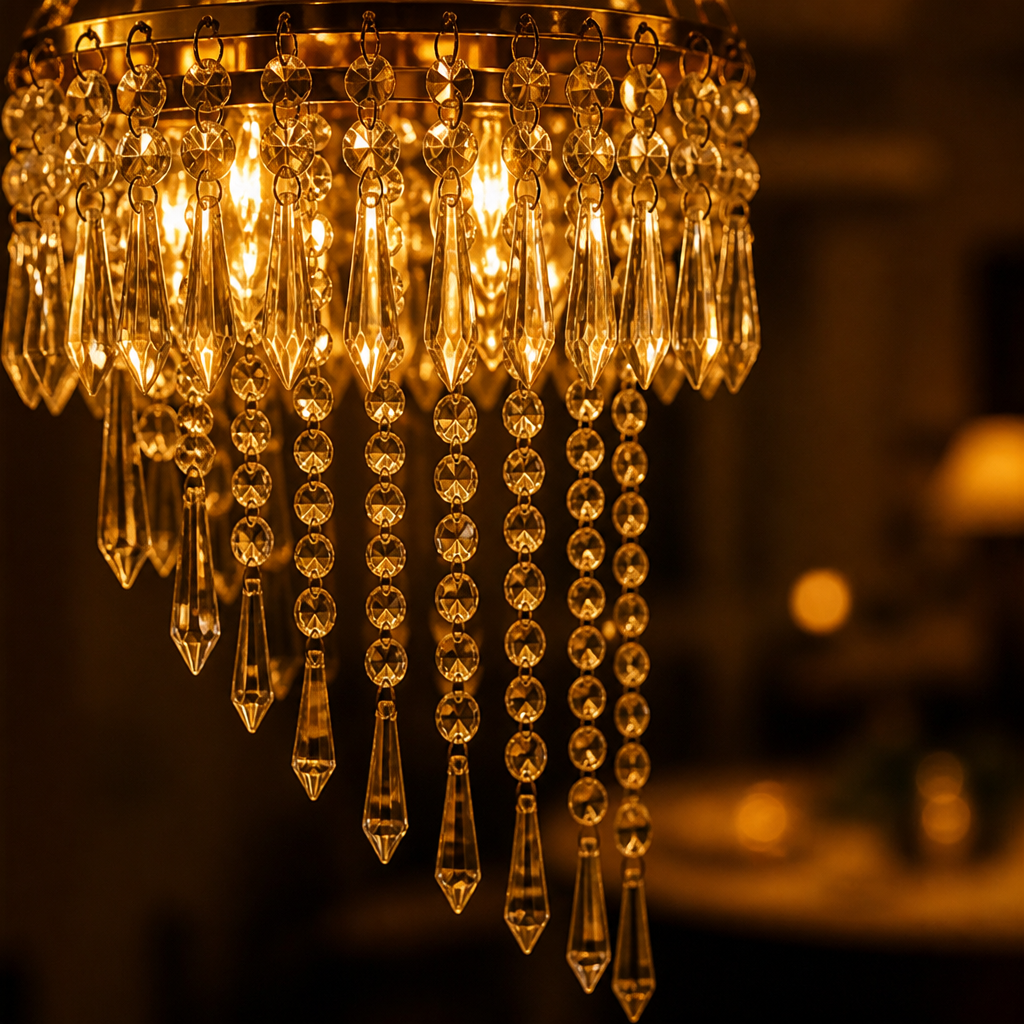 Retro Golden Waterdrop String Lights