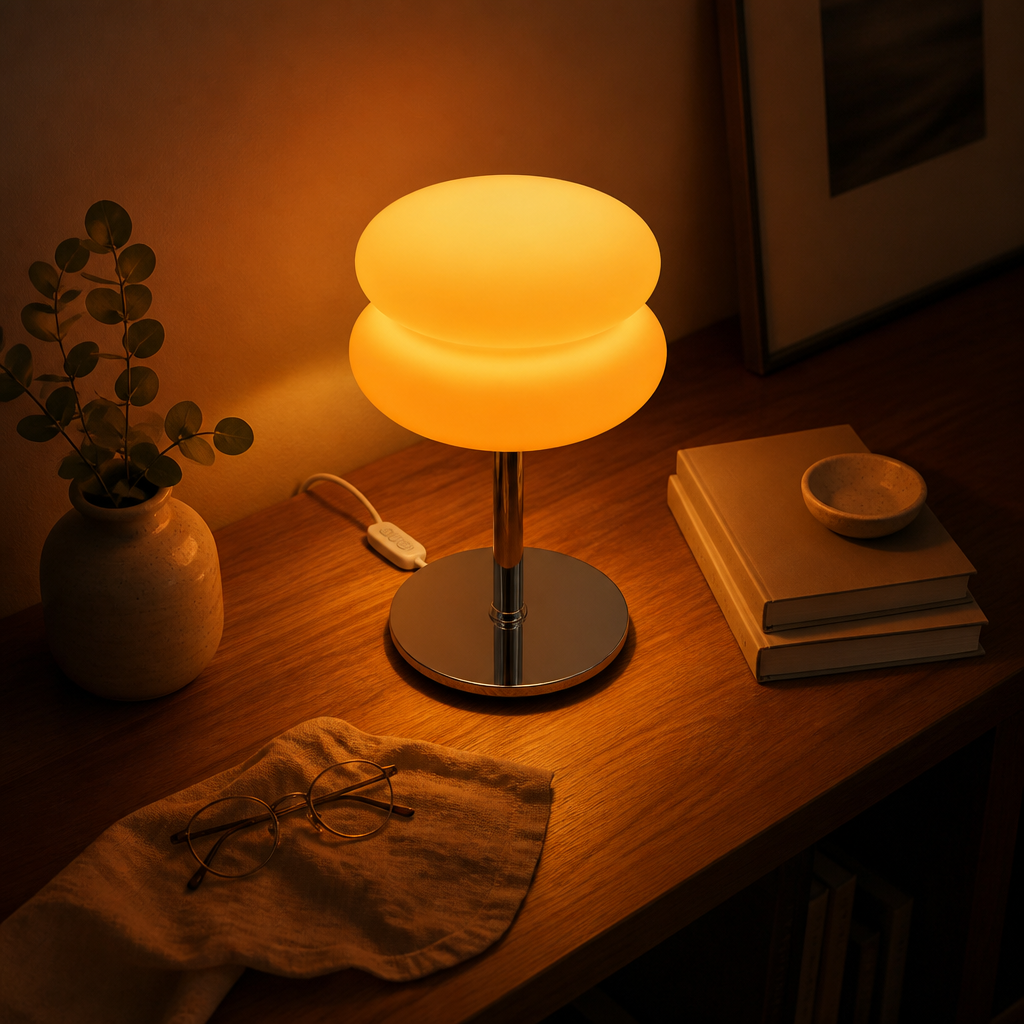 Retro LED Mushroom Desk Lamp