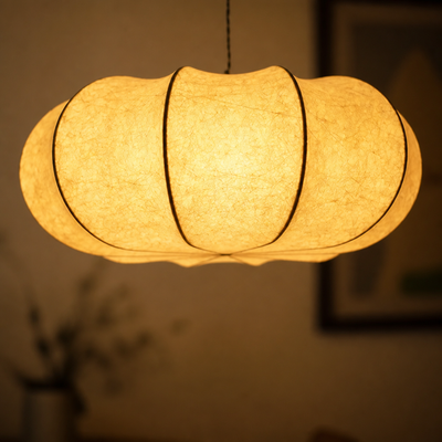 Retro Silk Pendant Light