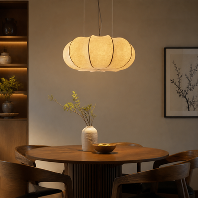 Retro Silk Pendant Light