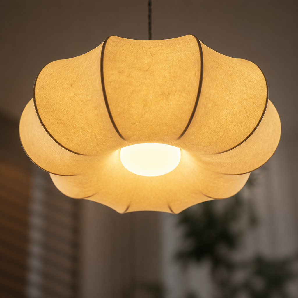 Retro Silk Pendant Light