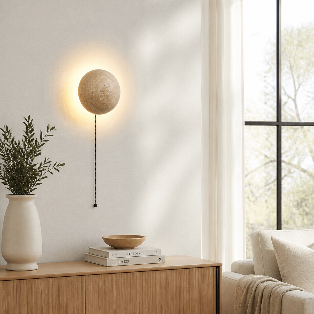 Retro Stone LED Wall Sconce