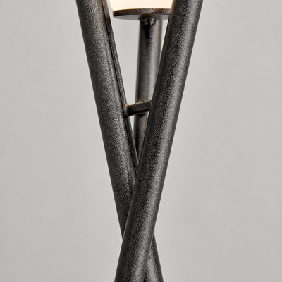 Rustic Iron LED Foot-Switch Floor Lamp