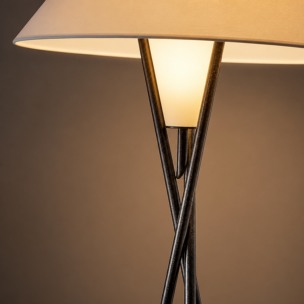 Rustic Iron LED Foot-Switch Floor Lamp