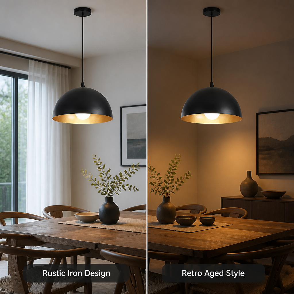 Rustic Iron Pendant Light