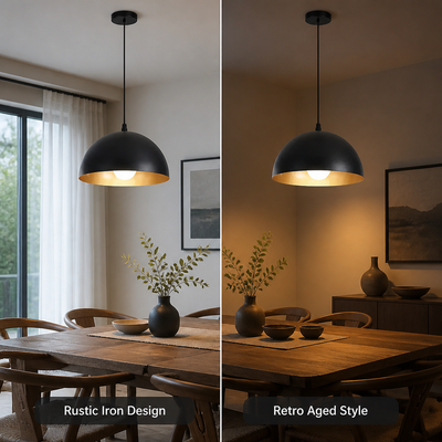Rustic Iron Pendant Light