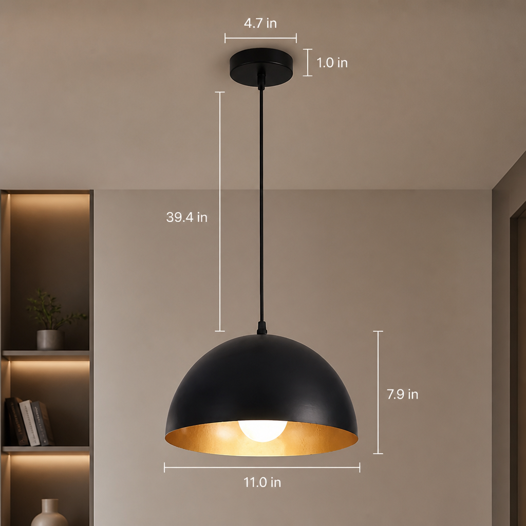 Rustic Iron Pendant Light