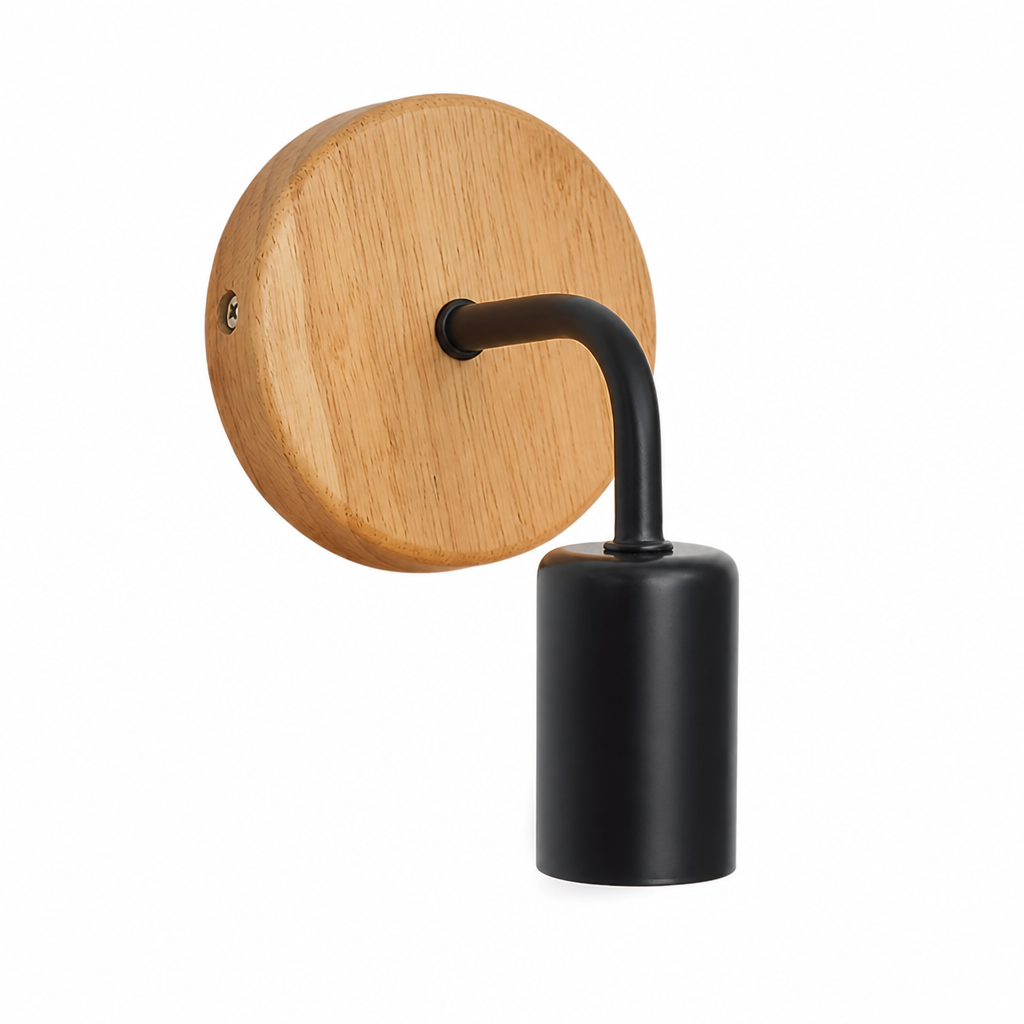 Rustic Metal Semi-Flush Wall Sconce