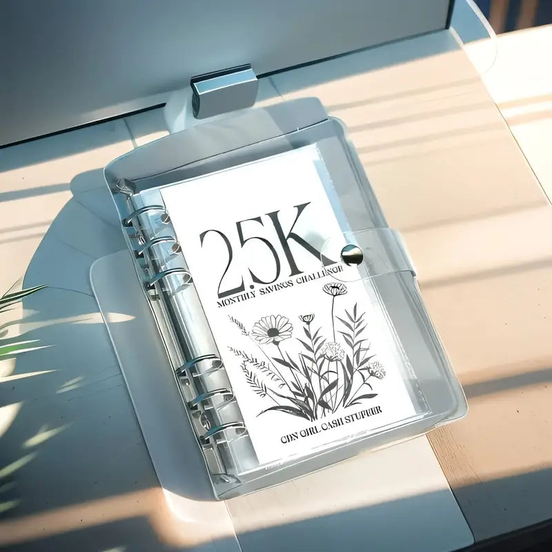 Savings Binder Six-Ring 12-Month Waterproof & Scratch-Resistant
