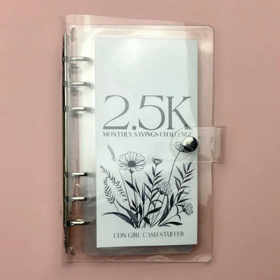 Savings Binder Six-Ring 12-Month Waterproof & Scratch-Resistant
