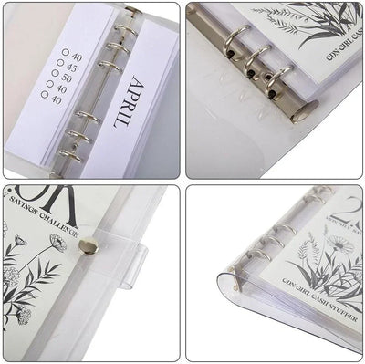 Savings Binder Six-Ring 12-Month Waterproof & Scratch-Resistant