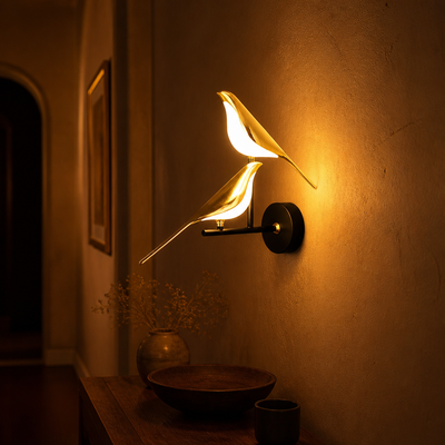 Scandinavian Acrylic LED Bird Wall Sconce