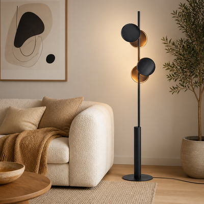Scandinavian Black Floor Lamp