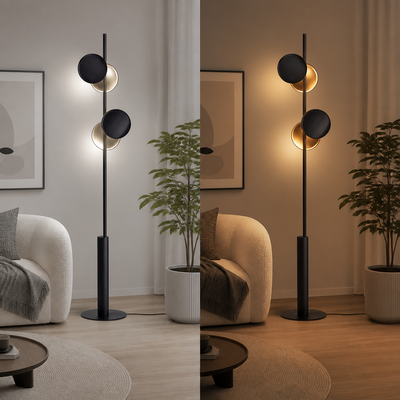 Scandinavian Black Floor Lamp
