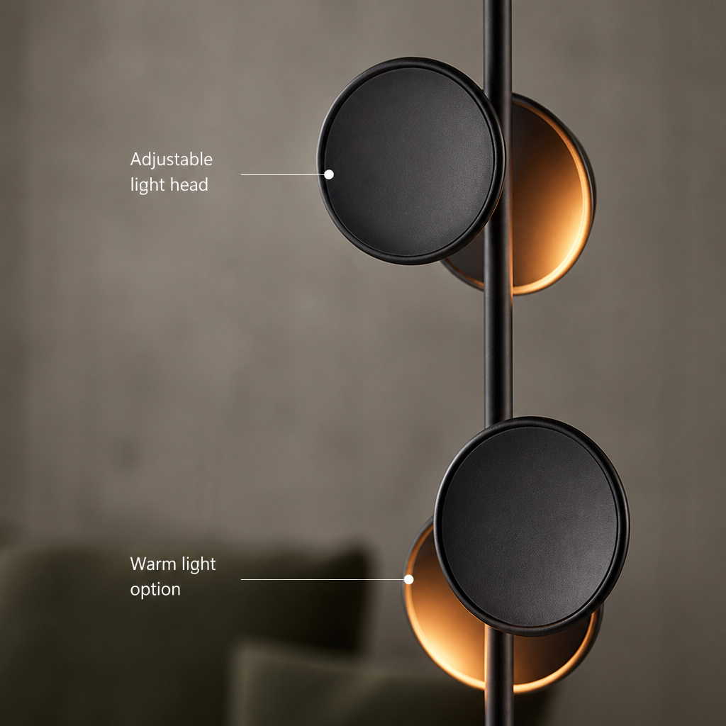 Scandinavian Black Floor Lamp