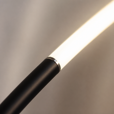 Scandinavian Black LED Arc Floor Lamp