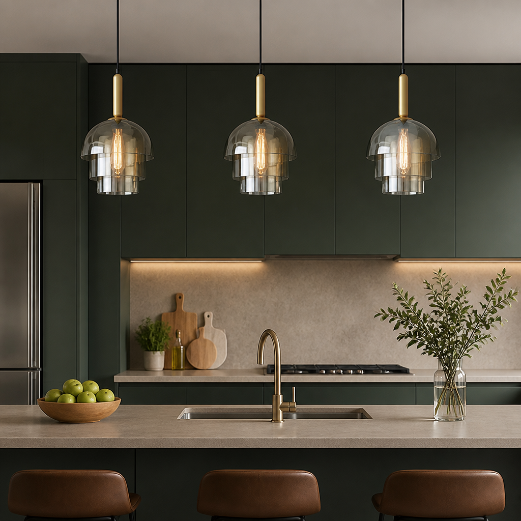 Scandinavian Champagne Glass Multi-Tier Pendant Light