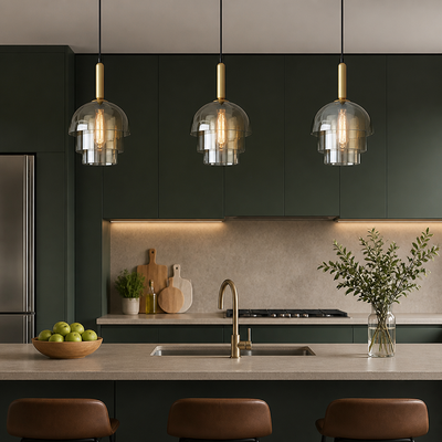 Scandinavian Champagne Glass Multi-Tier Pendant Light