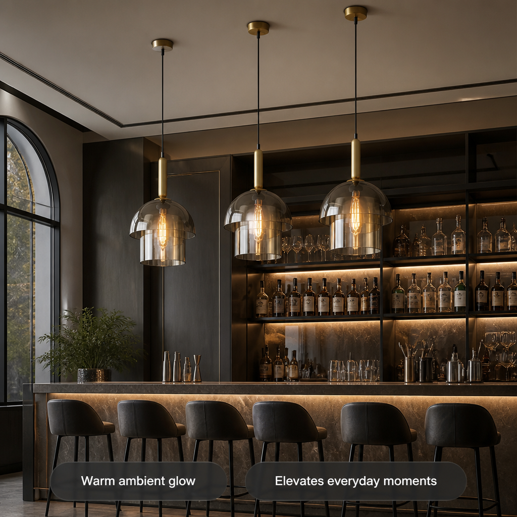 Scandinavian Champagne Glass Multi-Tier Pendant Light