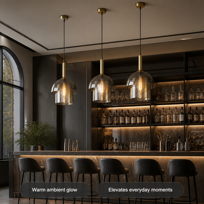 Scandinavian Champagne Glass Multi-Tier Pendant Light