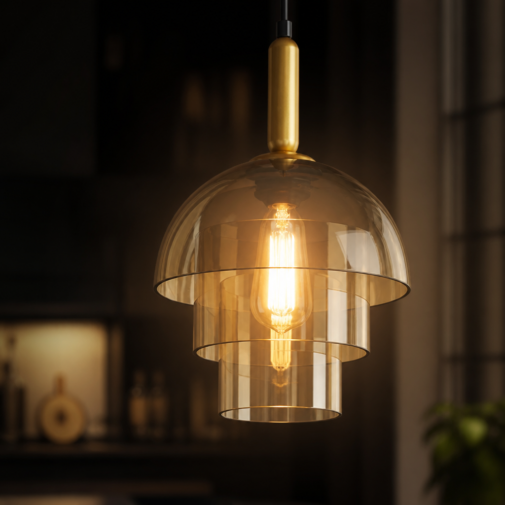 Scandinavian Champagne Glass Multi-Tier Pendant Light