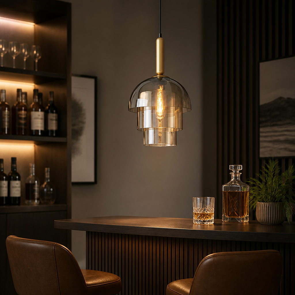 Scandinavian Champagne Glass Multi-Tier Pendant Light