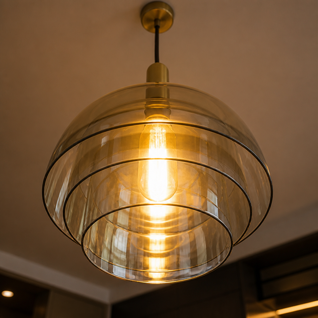 Scandinavian Champagne Glass Multi-Tier Pendant Light