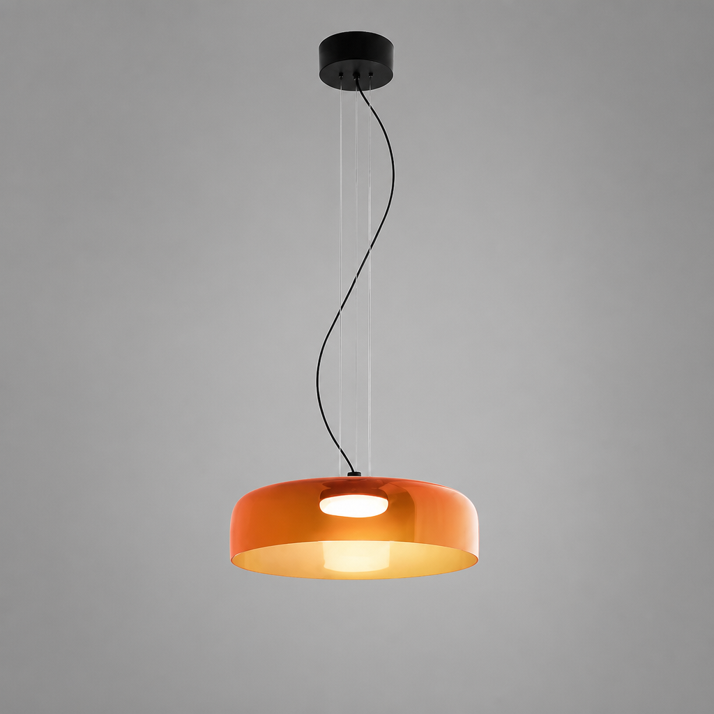 Scandinavian Colored Glass LED Pendant Light