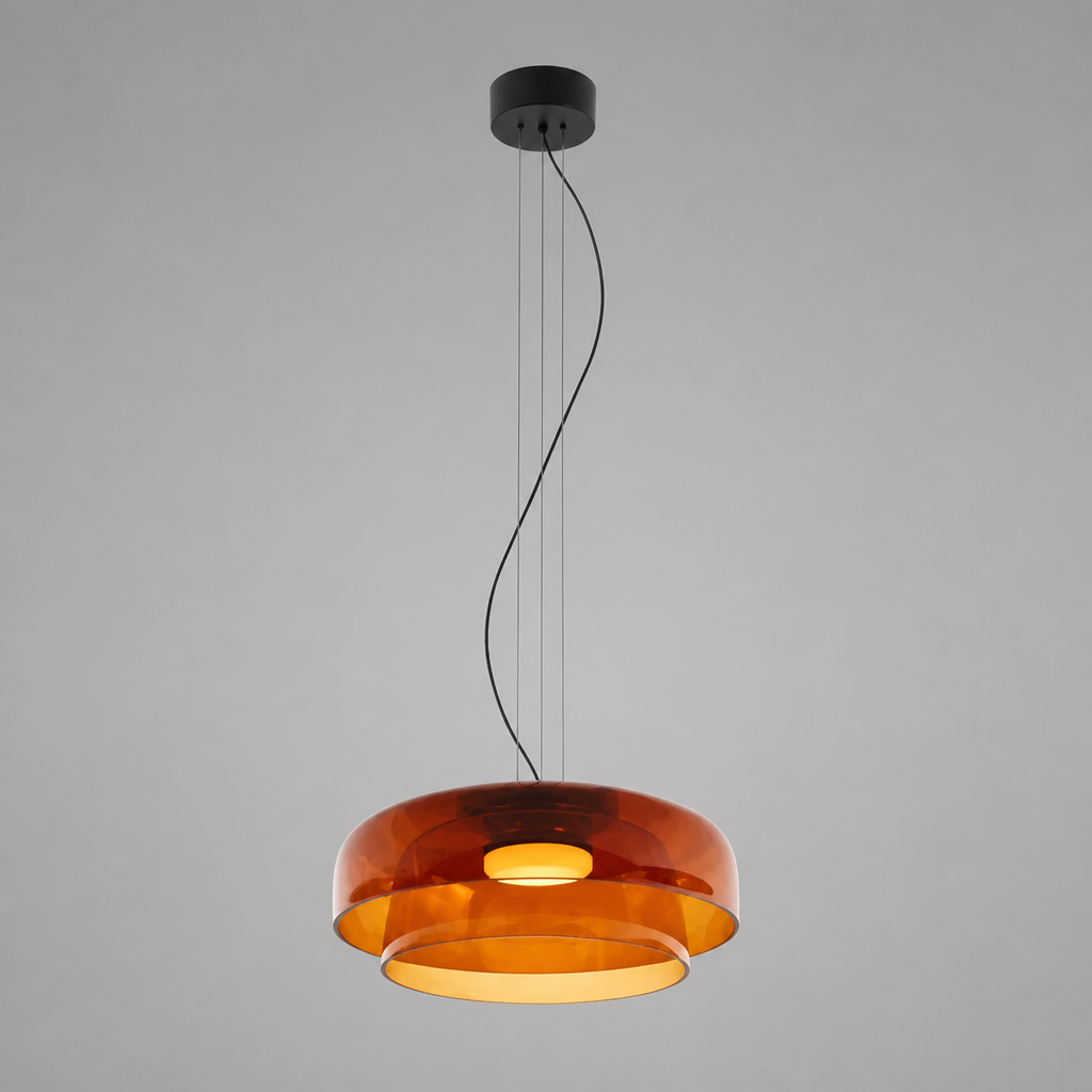 Scandinavian Colored Glass LED Pendant Light