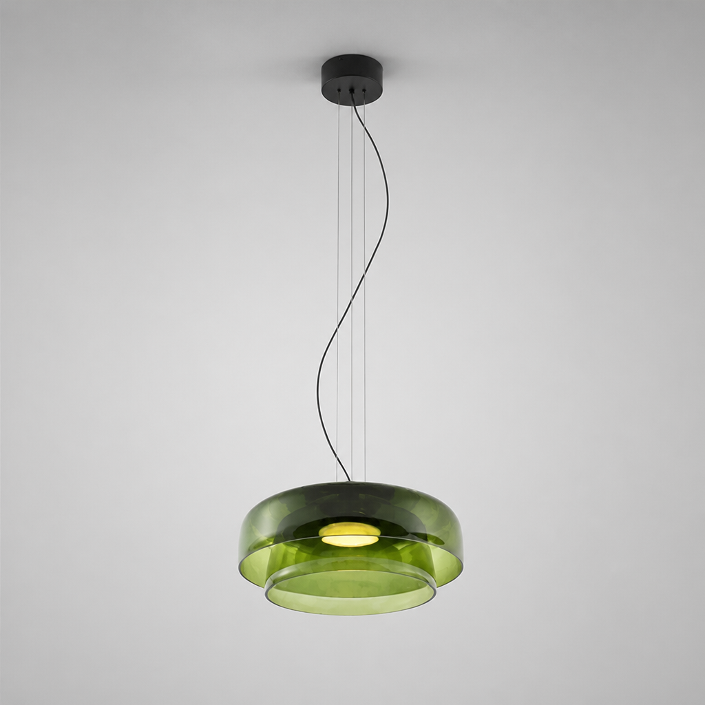 Scandinavian Colored Glass LED Pendant Light