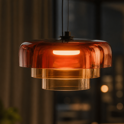 Scandinavian Colored Glass LED Pendant Light