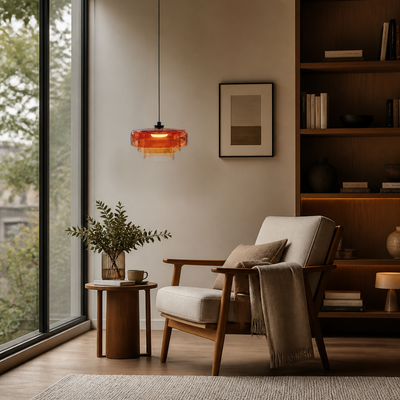 Scandinavian Colored Glass LED Pendant Light