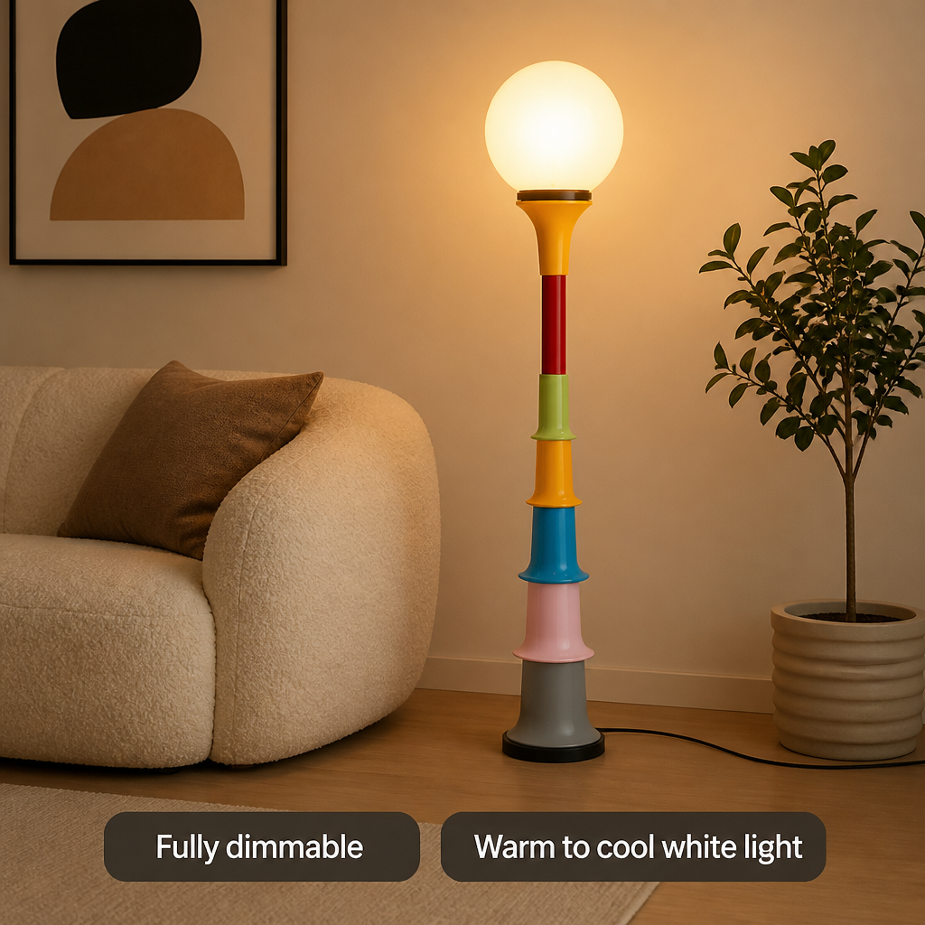 Scandinavian Colorful Acrylic LED Floor Lamp