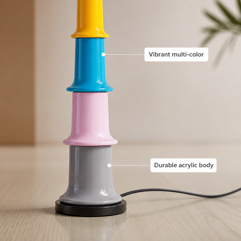Scandinavian Colorful Acrylic LED Floor Lamp