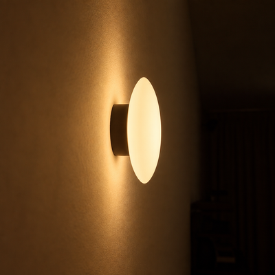 Scandinavian Copper LED Globe Wall Sconce