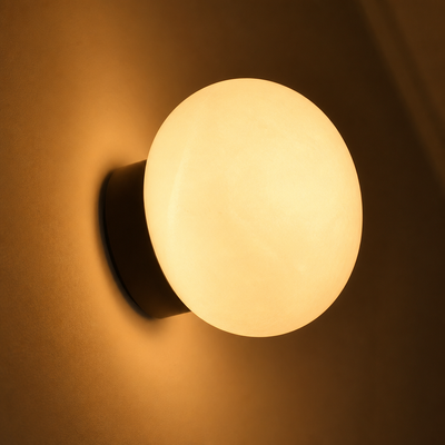 Scandinavian Copper LED Globe Wall Sconce
