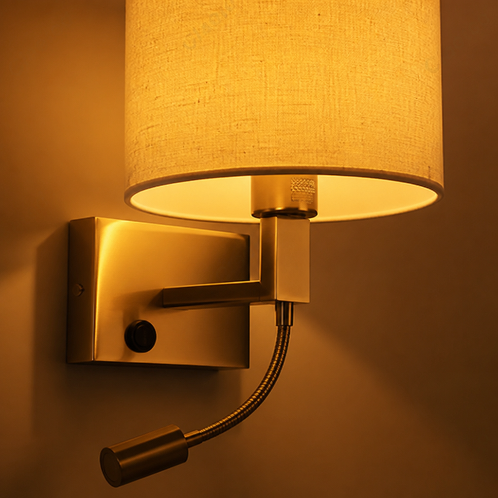 Scandinavian Fabric Adjustable Wall Sconce