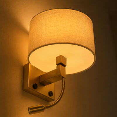 Scandinavian Fabric Adjustable Wall Sconce