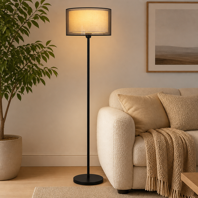 Scandinavian Fabric LED Floor Lamp