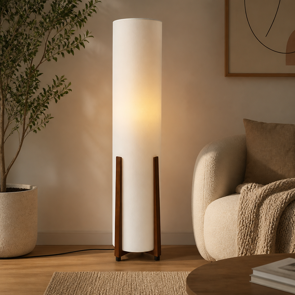 Scandinavian Fabric LED Floor Lamp