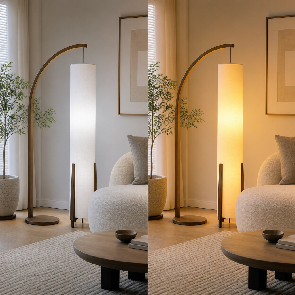 Scandinavian Fabric LED Floor Lamp